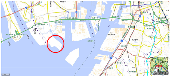 地図　ヒアリを確認した場所