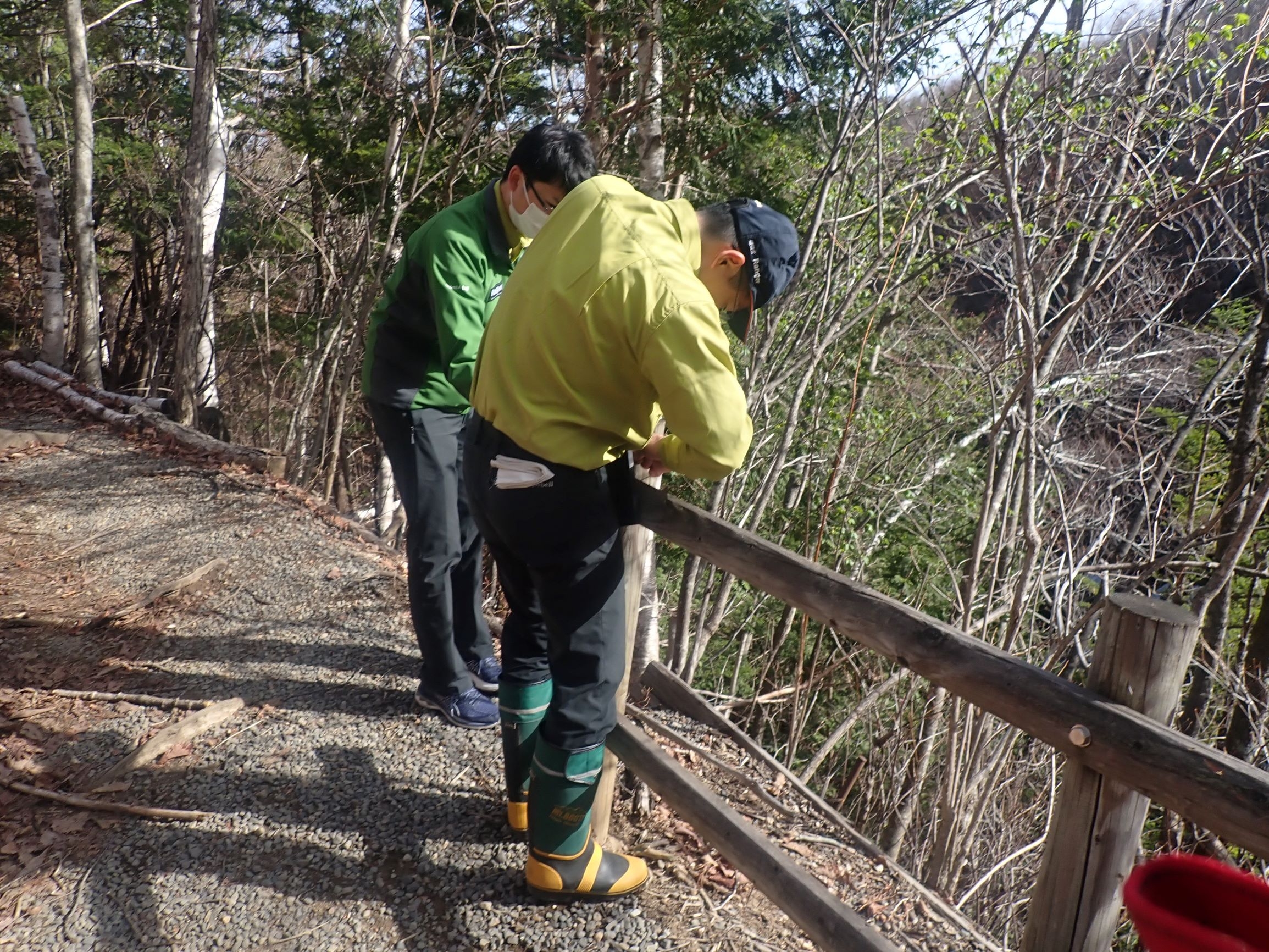 手すりの安全性の確認
