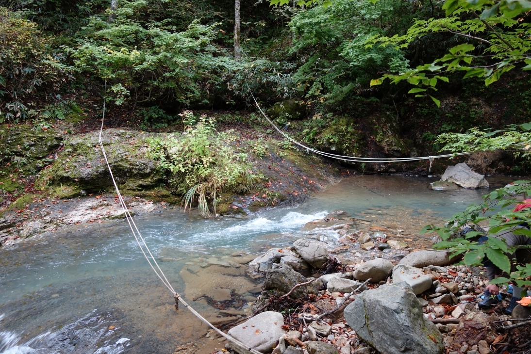 檜俣川の渡渉箇所