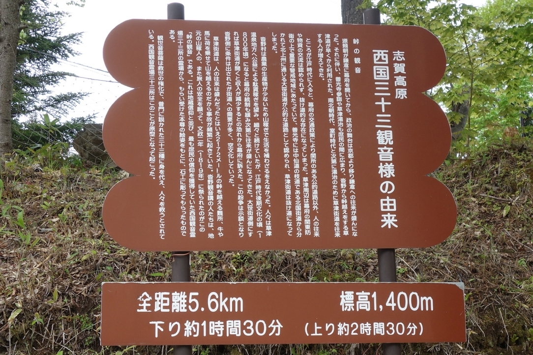由来が書かれた解説標識