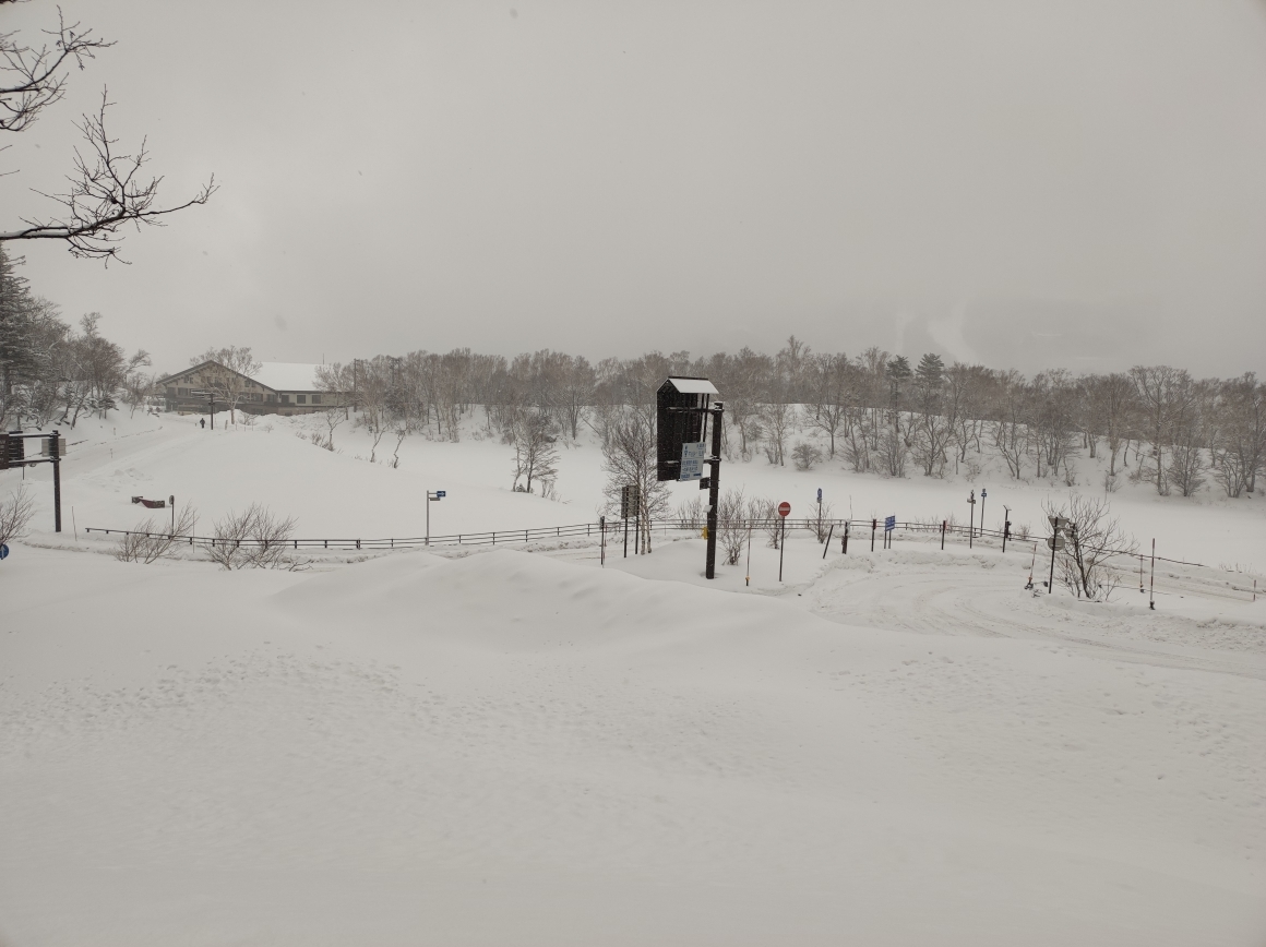 志賀高原管理官事務所から蓮池方面を望む