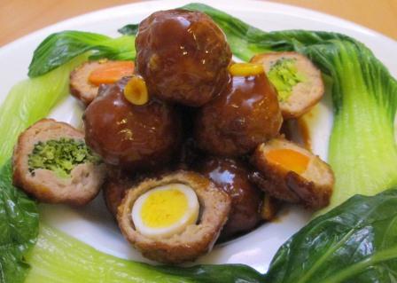 写真:カラフルジュエルボール調理例