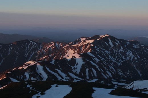 御前峰からの別山