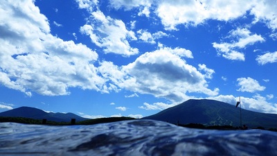 @野尻湖弁天島から