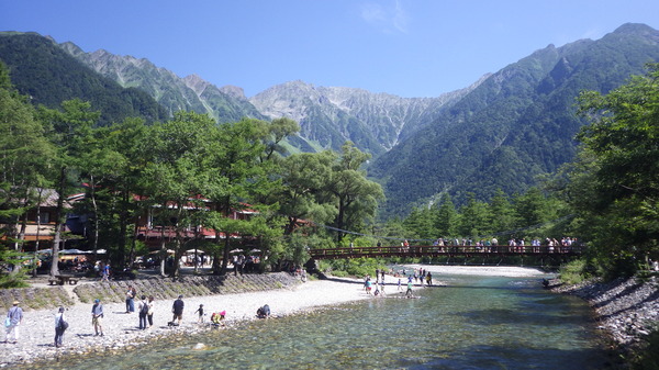 河童橋と穂高岳