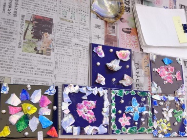 アコヤ貝 クラフト 作品