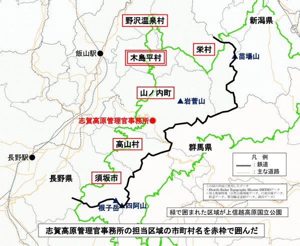 木島平村の位置