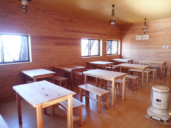 新たにできた食堂スペース