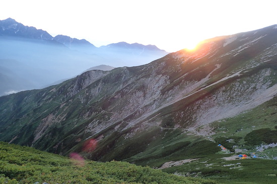 餓鬼山へのトラバース