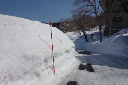 志賀高原管理官事務所への進入路
