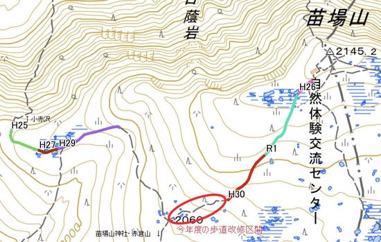 歩道改修区間の位置