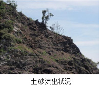 土砂流出状況